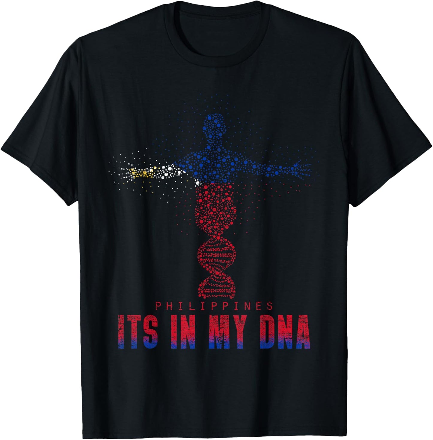 Filipino Its In My DNA Philippines T-Shirt - T-Shirt | Black