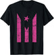Boricua Puerto Rico Strong Puerto Rican Flag - Pink T-Shirt - T-Shirt | Black