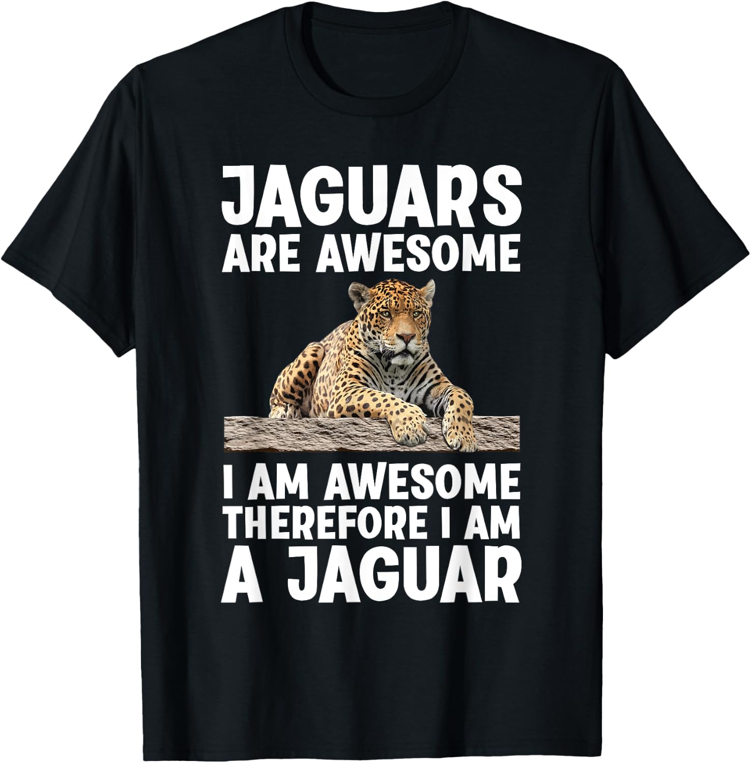Funny Jaguar Design Women Kids Safari Jaguar Lover T-Shirt - T-Shirt | Black