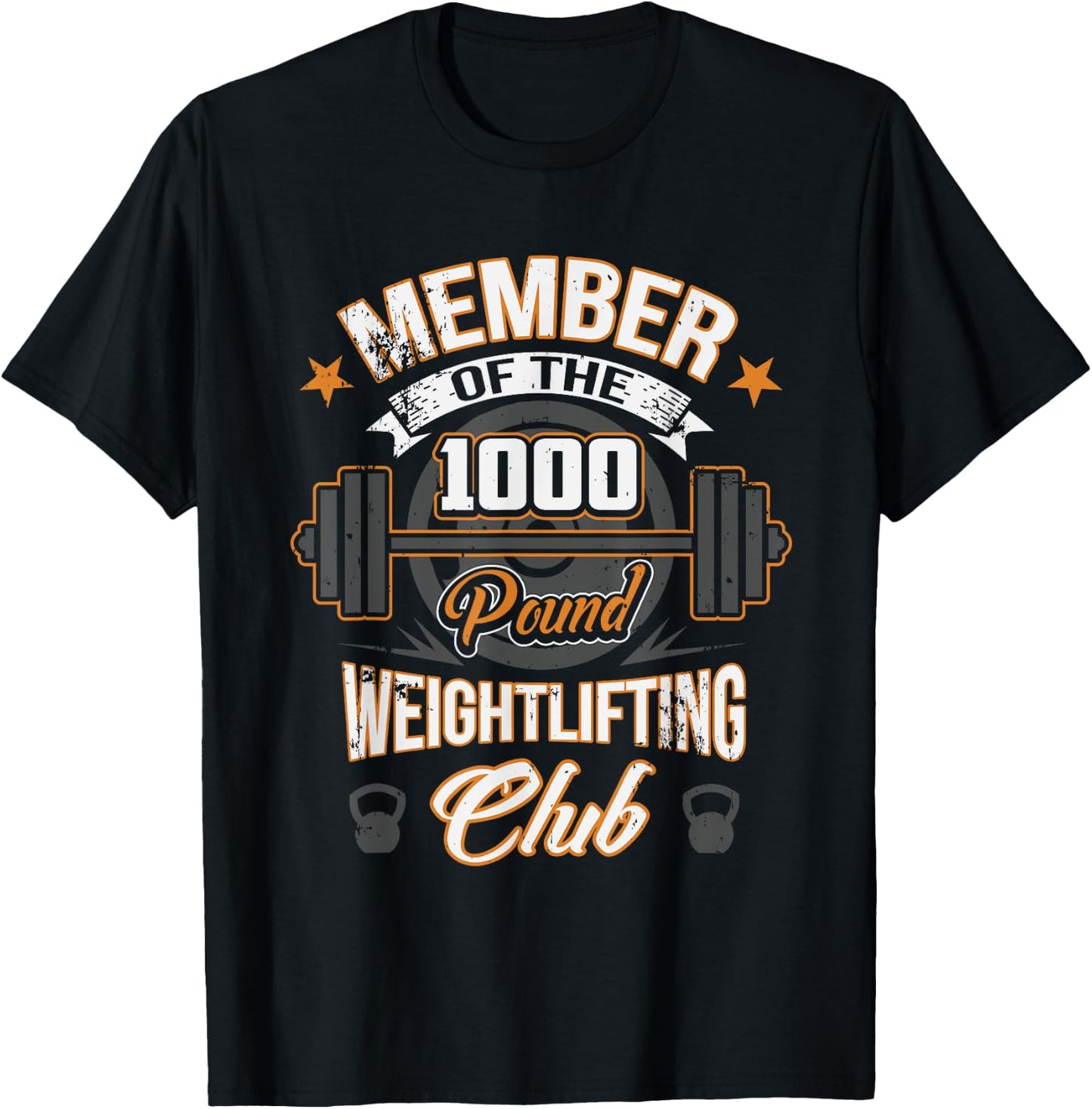 Member Of The 1000 Pound Weightlifting Club T-Shirt - T-Shirt | Black