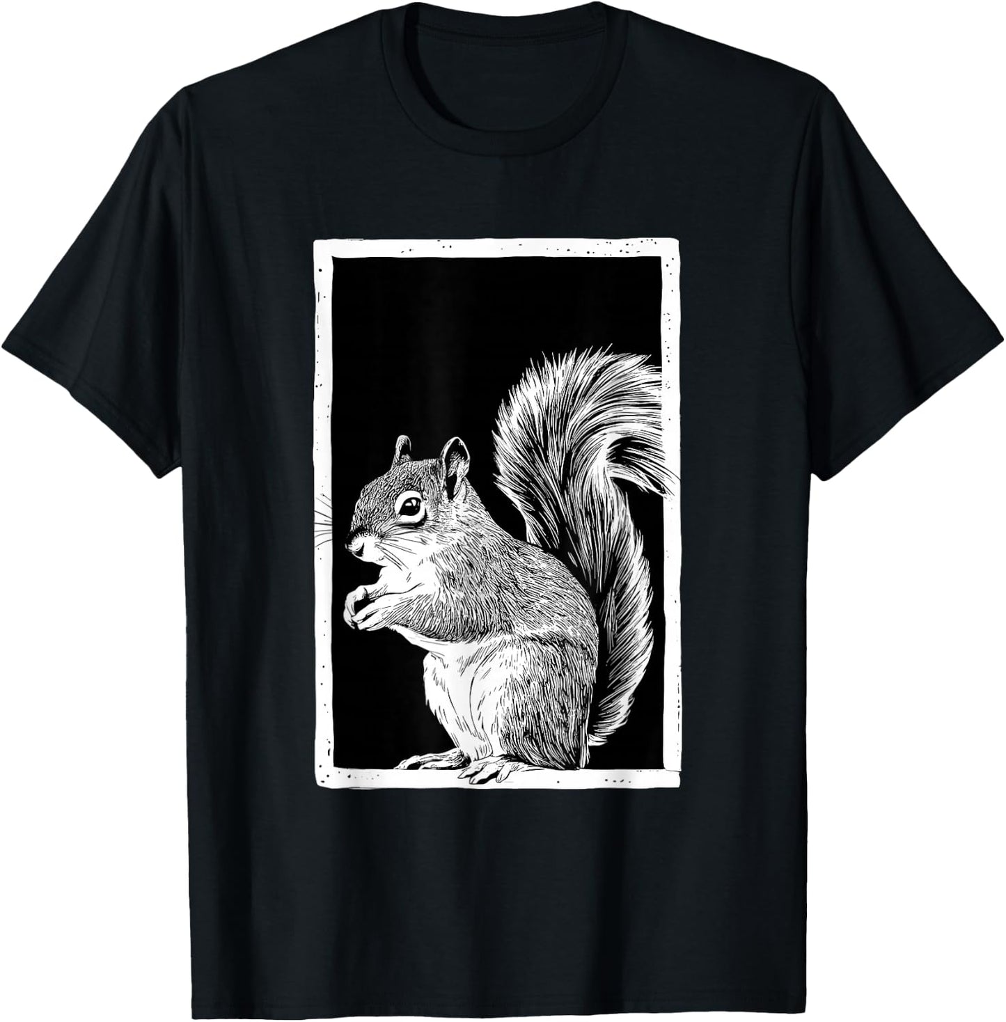 Frame Squirrel Squirrels T-Shirt - T-Shirt | Black