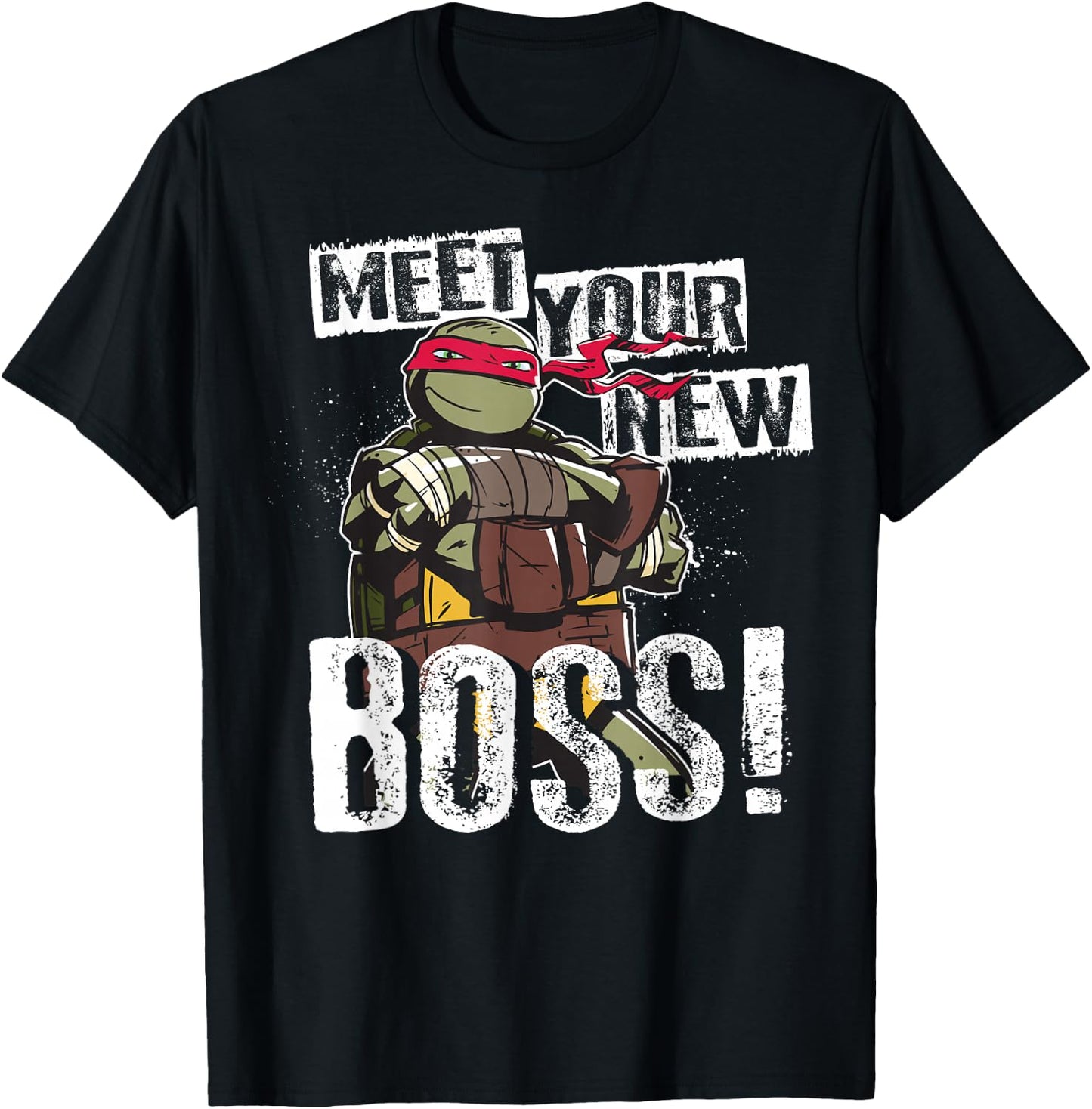 Teenage Mutant Ninja Turtles Meet Your New Boss Raphael T-Shirt - T-Shirt | Black