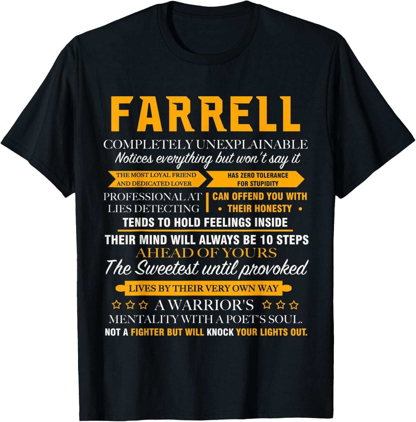 FARRELL completely unexplainable Front Print T-Shirt - T-Shirt | Black