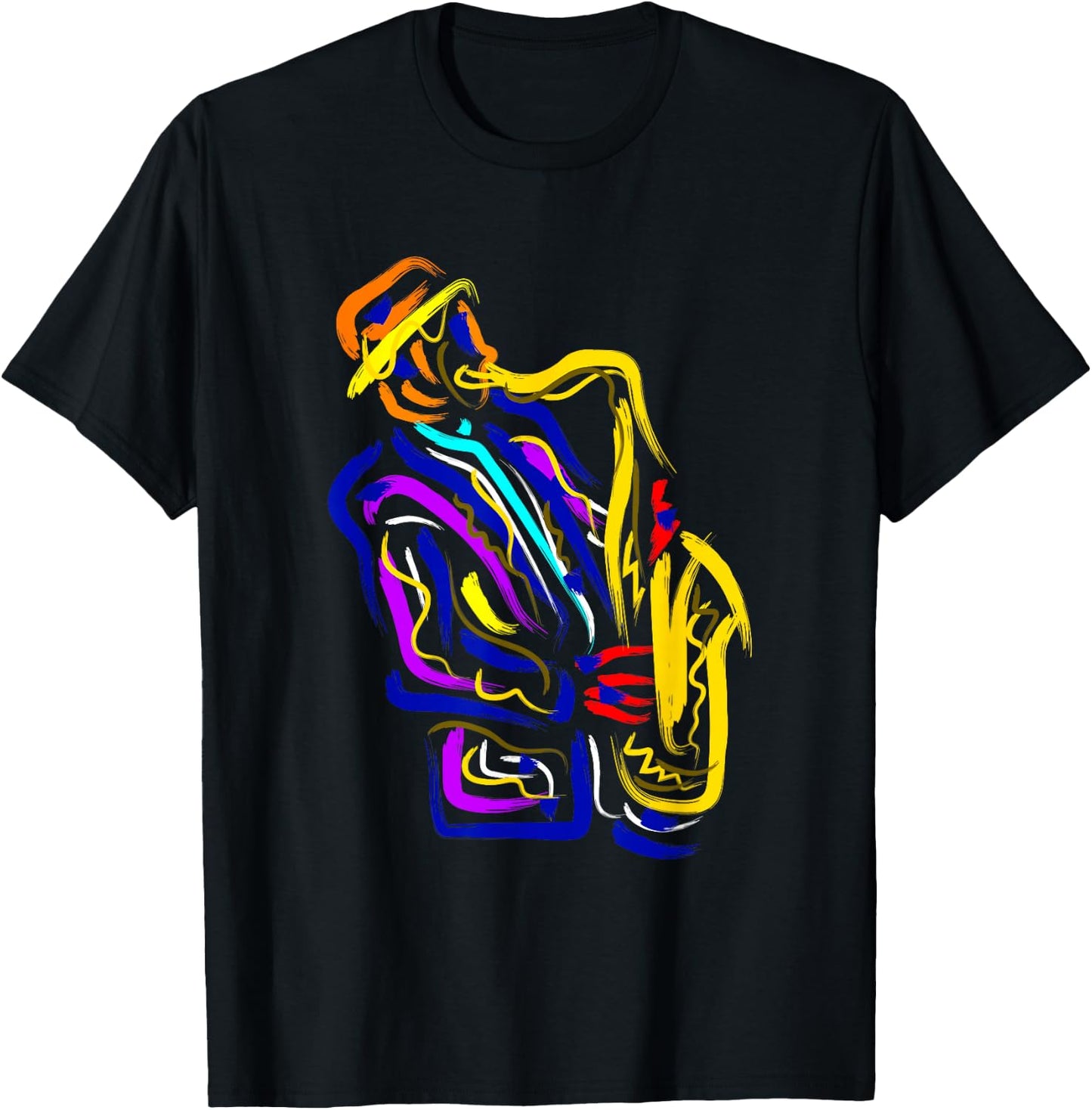 Saxophonist Jazz Musician Gift Saxophone Small T-Shirt - T-Shirt | Black