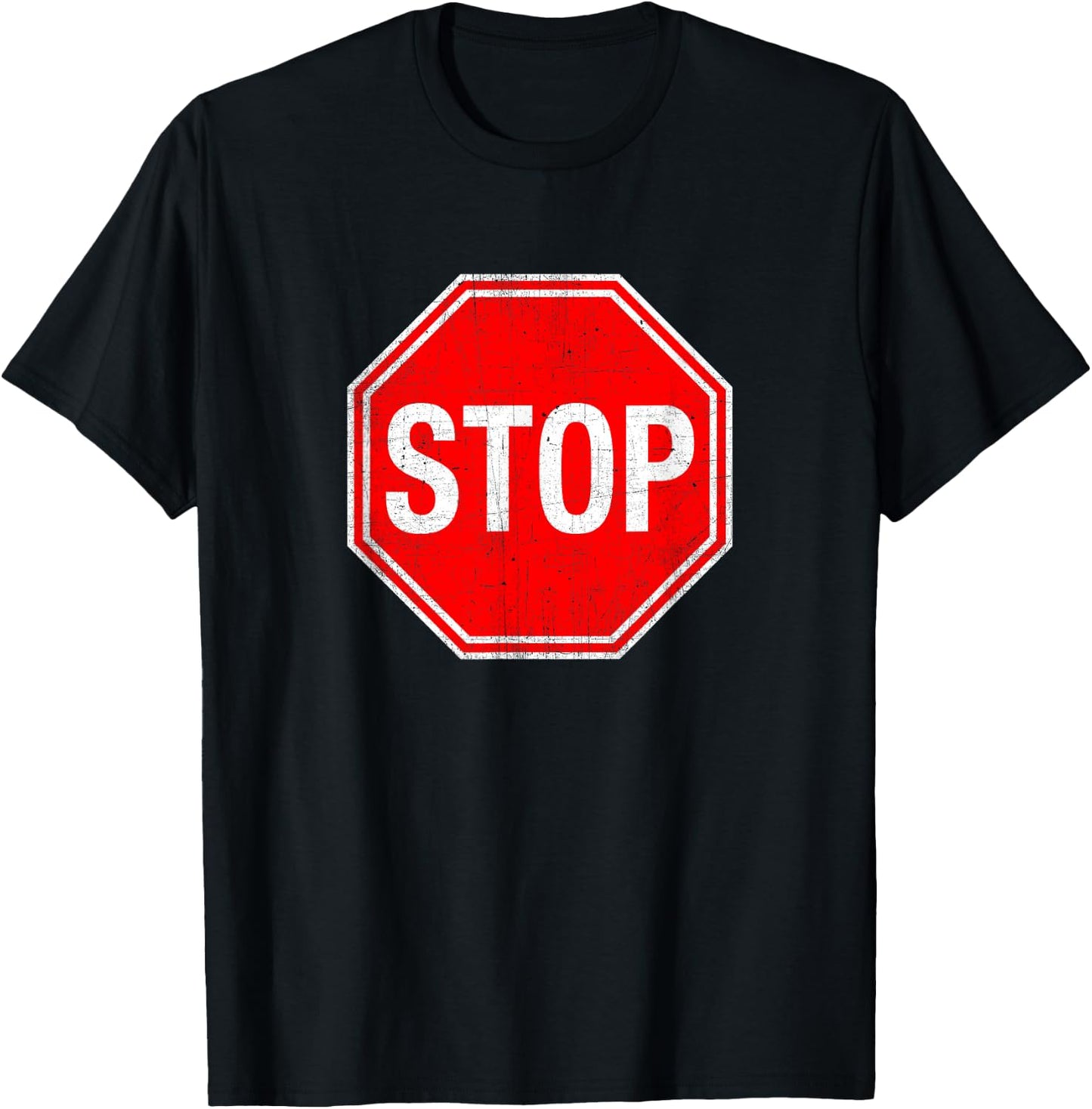 Stop Sign T Shirt T-Shirt - T-Shirt | Black