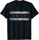 Chicago Flag Vintage T-Shirt - T-Shirt | Black