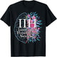 Idiopathic Intracranial Hypertension Awareness Brain Floral T-Shirt - T-Shirt | Black