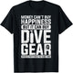 Diving Designs Adult Black Fun, Modern Funny Dive Gear Diving Design for Divers T-Shirt - T-Shirt | Black