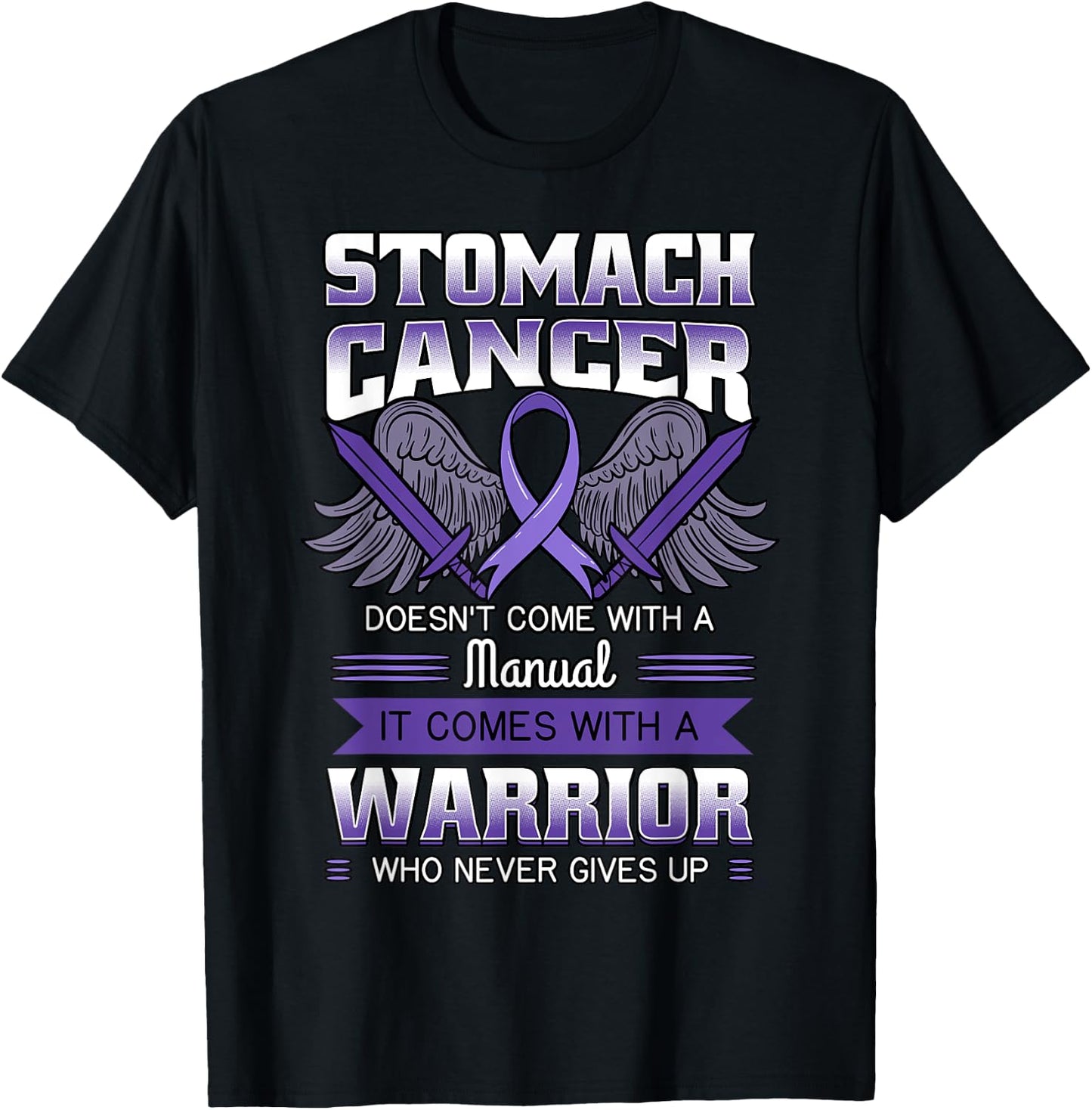 Stomach Cancer Shirt Gastric Disease Gastritis Tumor Gift T-Shirt - T-Shirt | Black