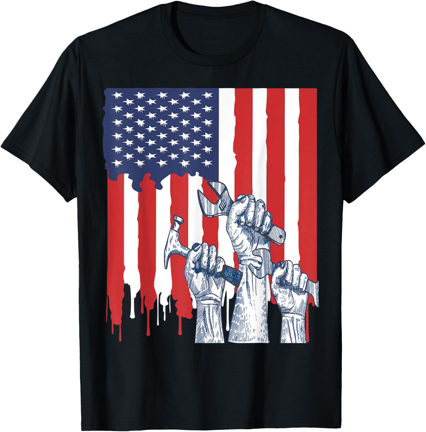 Labor Day Shirt Happy Labor Day Men Women And Youth T-Shirt - T-Shirt | Black