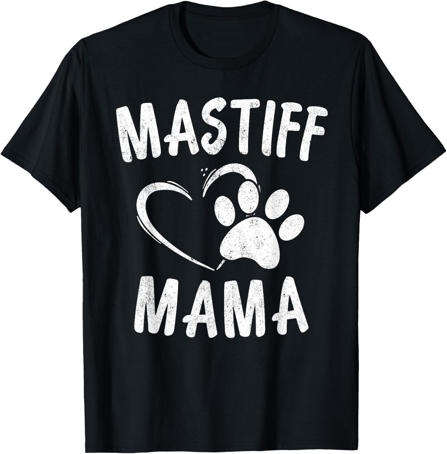 English Mastiff Mama Gift Pet Lover Apparel Dog Mastiffs Mom T-Shirt - T-Shirt | Black