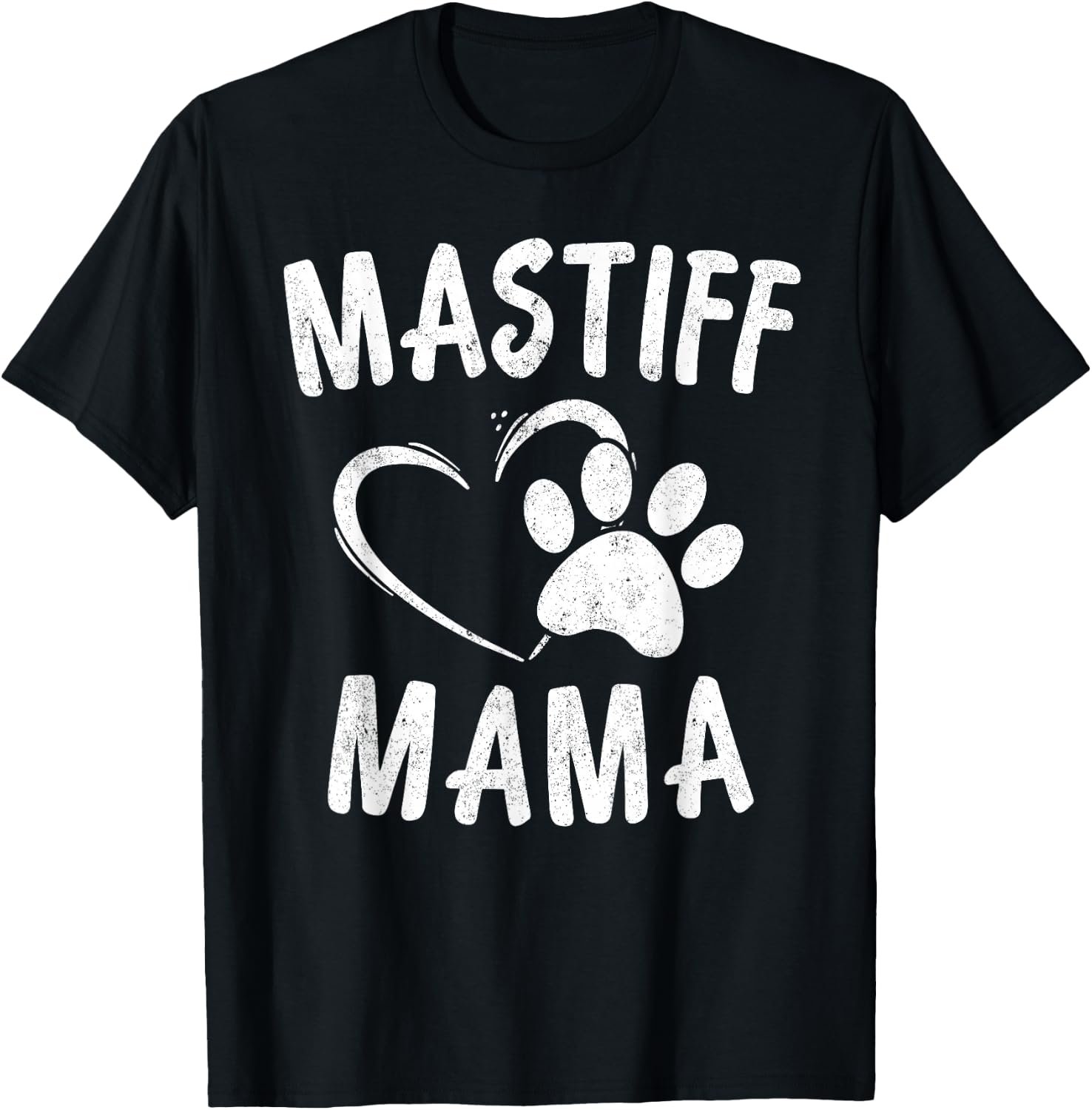 English Mastiff Mama Gift Pet Lover Apparel Dog Mastiffs Mom T-Shirt - T-Shirt | Black