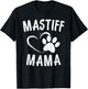 English Mastiff Mama Gift Pet Lover Apparel Dog Mastiffs Mom T-Shirt - T-Shirt | Black