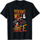 3rd Birthday Boy Monster Truck Rule JAM Three Years T-Shirt - T-Shirt | Black