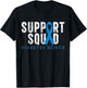 Support Squad Diabetes Awareness T1D Type 1 Men Women Kid T-Shirt - T-Shirt | Black