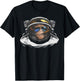 Funny Astronaut Monkey Smoking A Cigar Space T-Shirt - T-Shirt | Black