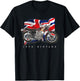 Vintage British Motorcycle Original Illustration T Shirt T-Shirt - T-Shirt | Black