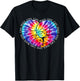 Peace Love Cats Tie Dye Heart Kitty Hippie Groovy Retro Gift T-Shirt - T-Shirt | Black