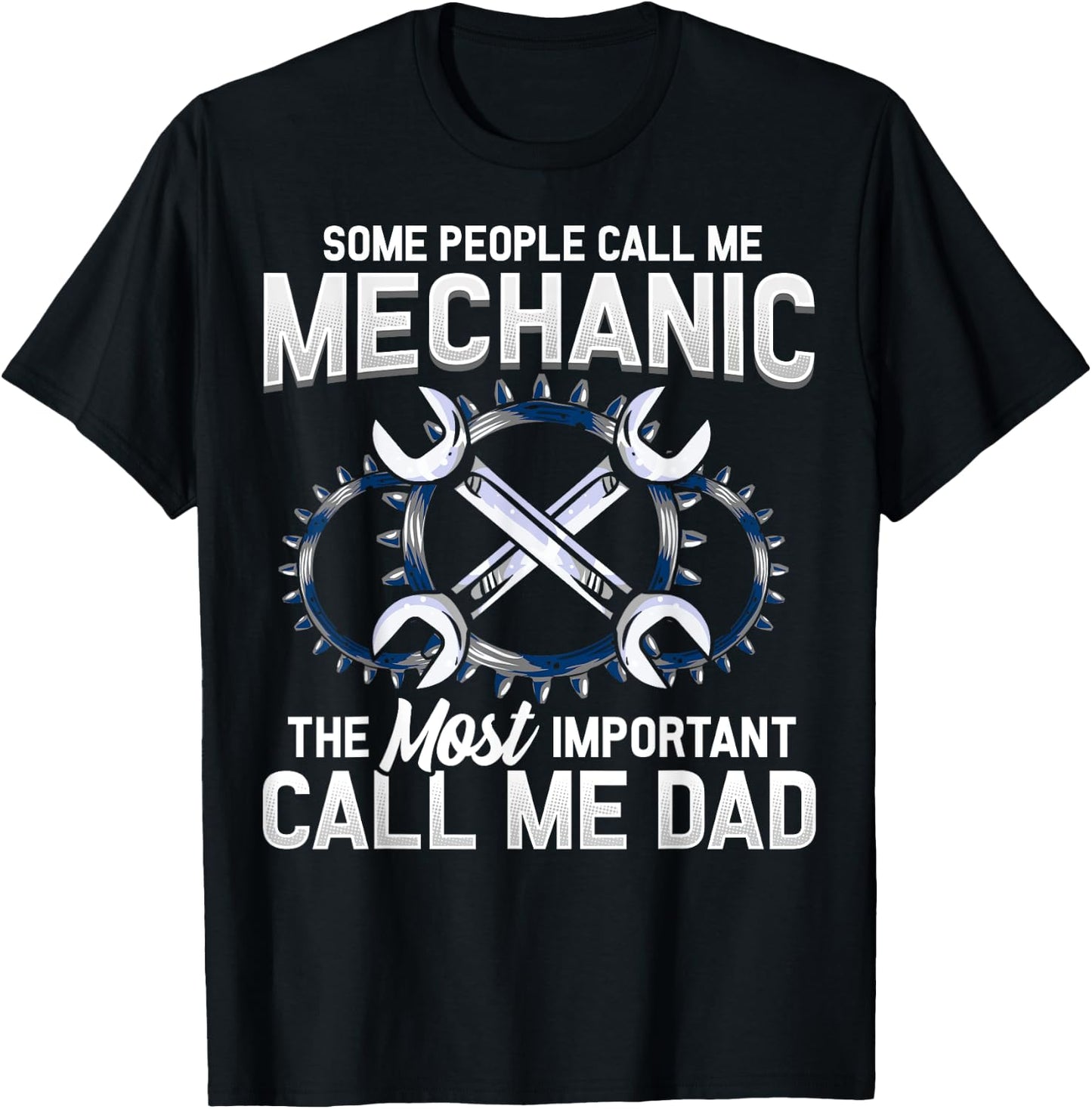 Styley Men's Mechanic Dad Novelty - Black, Small T-Shirt - T-Shirt | Black