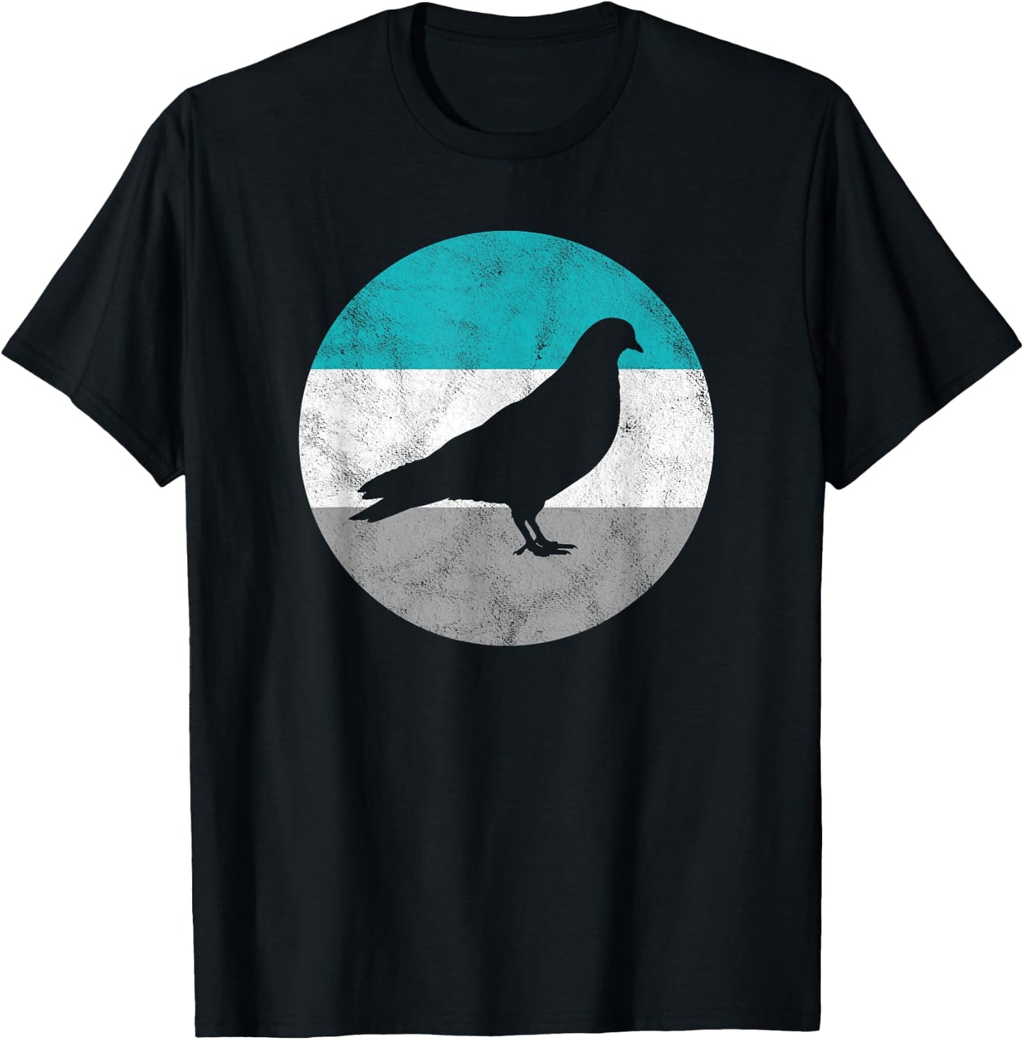 Homing Pigeon Gift Shirt Women Boys & Girls | Retro T-Shirt - T-Shirt | Black