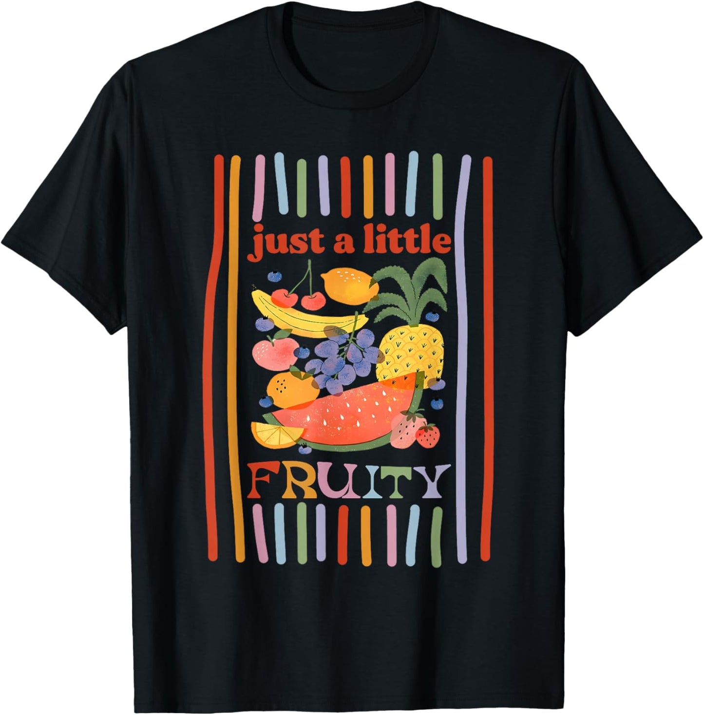 Fruity Pride LGBT Subtle Pride Funny Fruity Pride Month T-Shirt - T-Shirt | Black