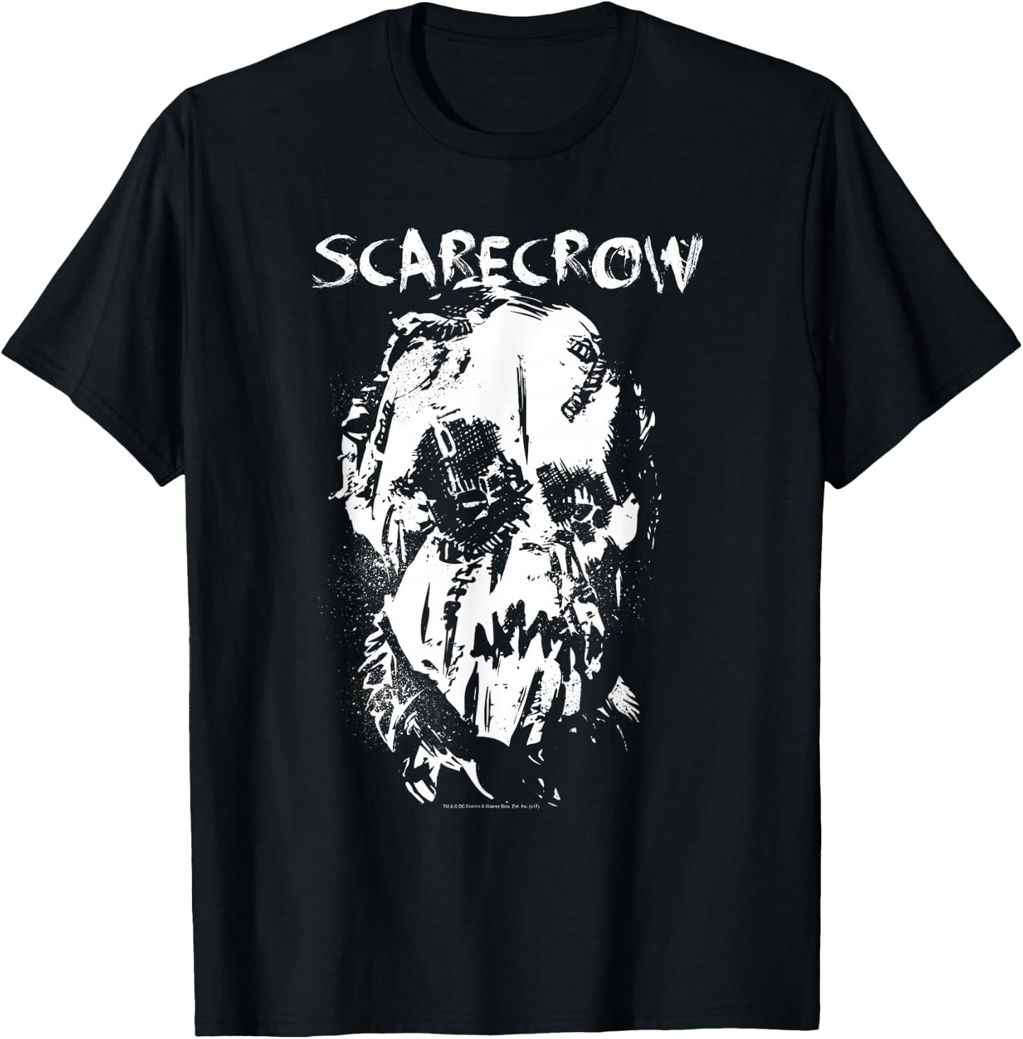 Batman Begins Scarecrow Face T-Shirt - T-Shirt | Black