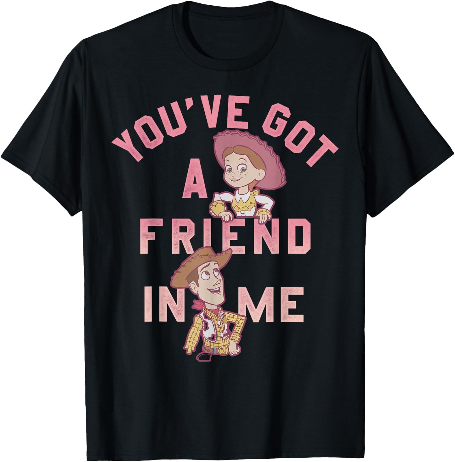 Disney Pixar Toy Story Jessie & Woody You Got A Friend In Me T-Shirt - T-Shirt | Black