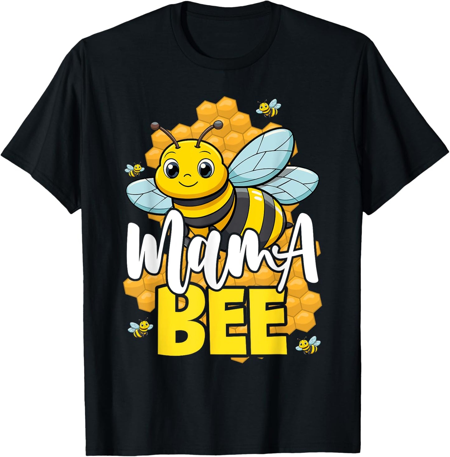 Mama Bee Family Bee First Bee Day Outfits T-Shirt - T-Shirt | Black