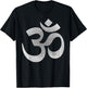 Distressed Om Symbol Namaste yoga spiritual peace Om icon T-Shirt - T-Shirt | Black