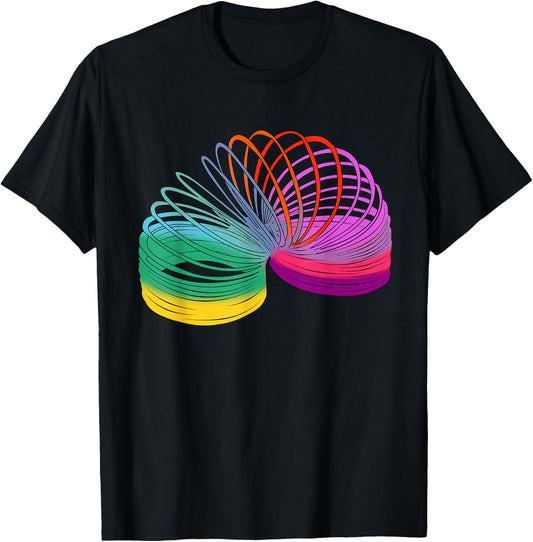Slinky Retro 90s Toy Fashion Outfit Costume Attire 90s T-Shirt - T-Shirt | Black