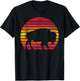 Distressed Buffalo Retro Style Bison Vintage Men Women Gift T-Shirt - T-Shirt | Black