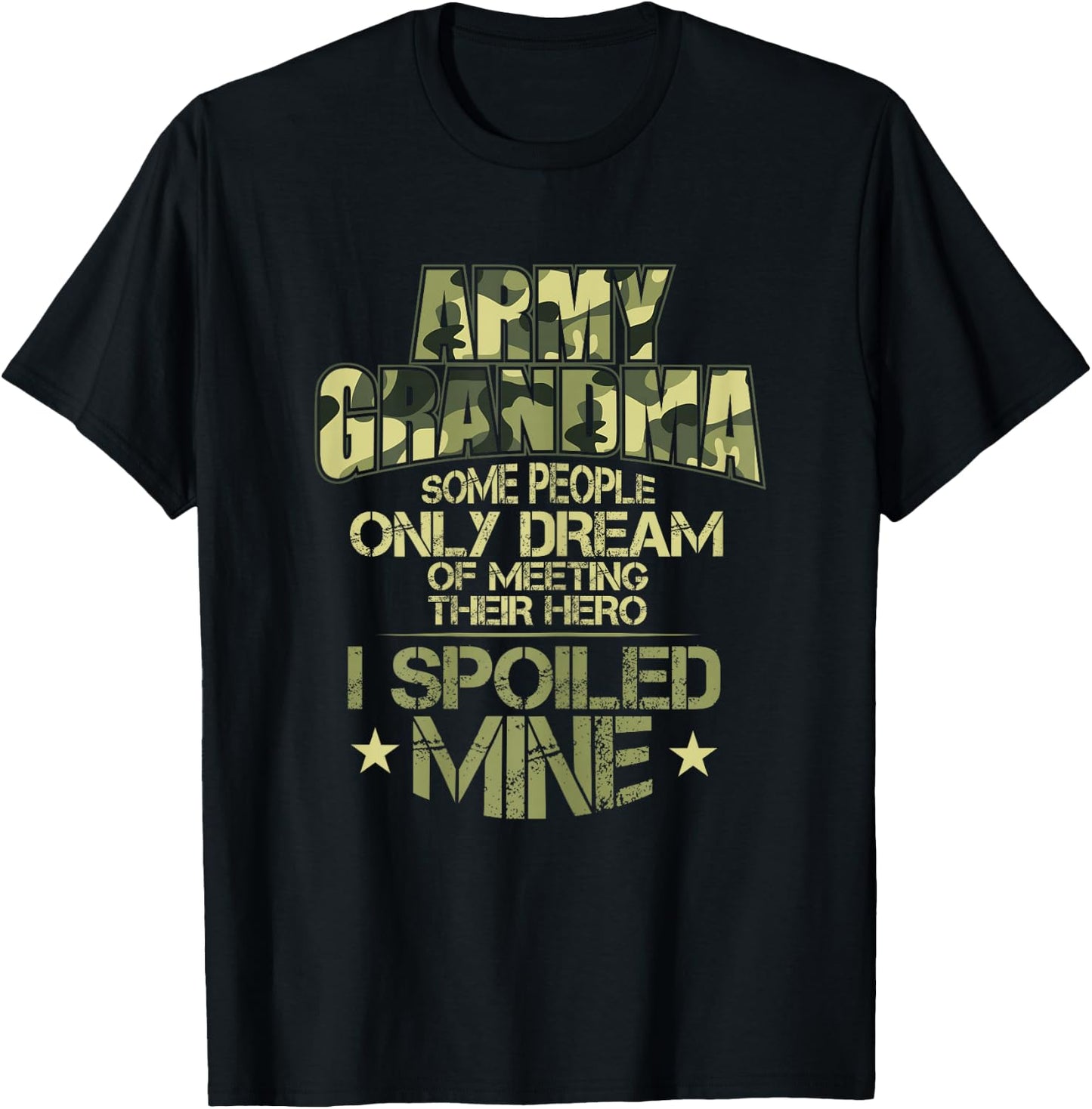 Army Grandma T Shirt For A Proud Military Grandma T-Shirt - T-Shirt | Black