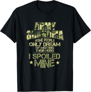 Army Grandma T Shirt For A Proud Military Grandma T-Shirt - T-Shirt | Black