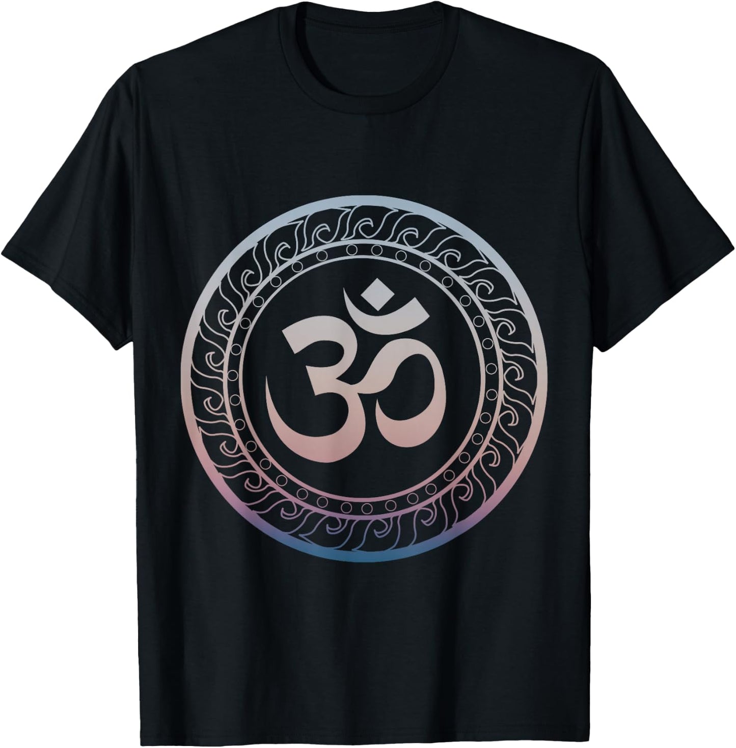 Om Ohm Aum Symbol Spiritual Yoga T-Shirt - T-Shirt | Black