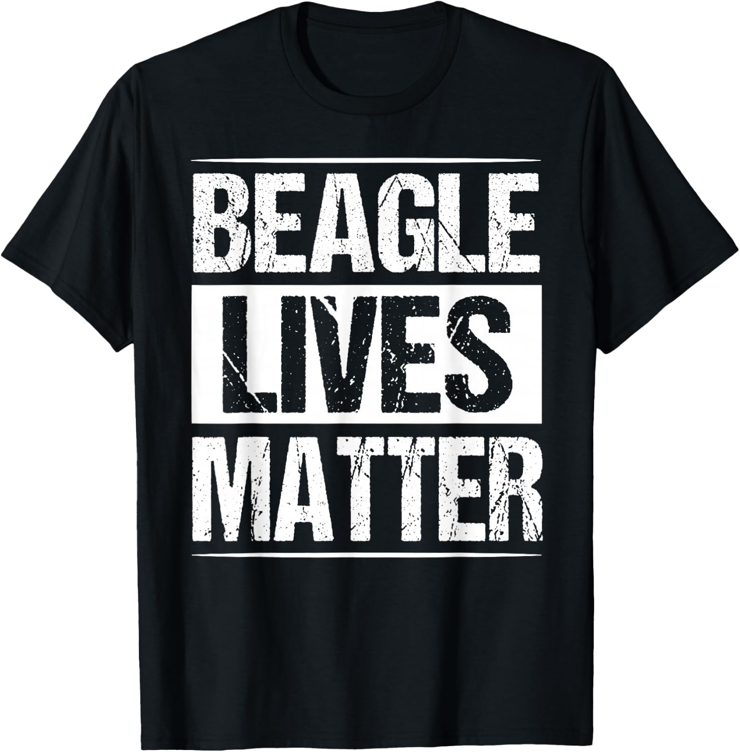 Beagle Lives Matter Shirt Funny Dog Lover Gift Men Women Kids T-Shirt - T-Shirt | Black