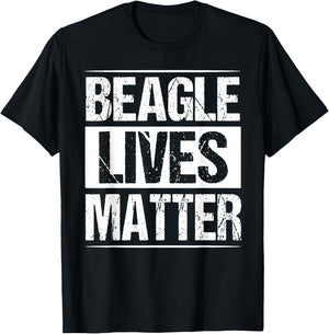 Beagle Lives Matter Shirt Funny Dog Lover Gift Men Women Kids T-Shirt - T-Shirt | Black