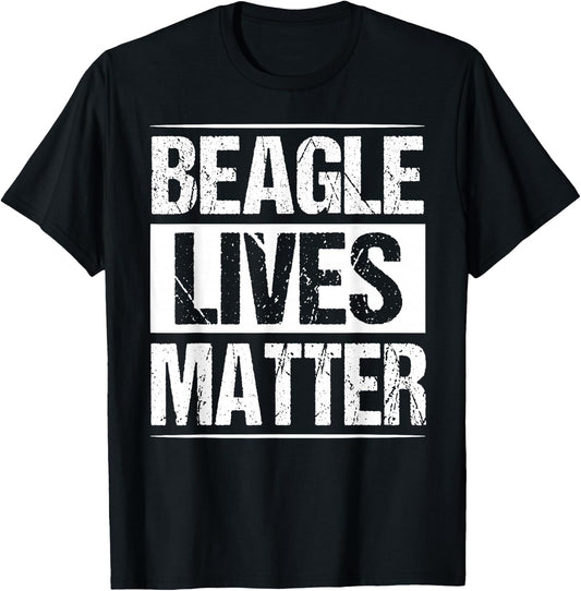 Beagle Lives Matter Shirt Funny Dog Lover Gift Men Women Kids T-Shirt - T-Shirt | Black