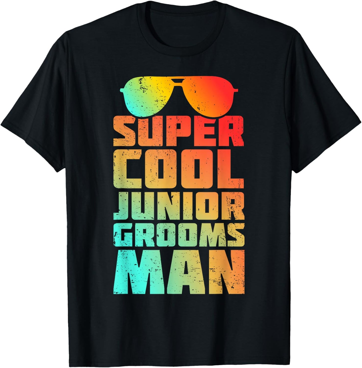 Kids Junior Groomsman Wedding Marriage Party Jr Boys Gifts T-Shirt - T-Shirt | Black