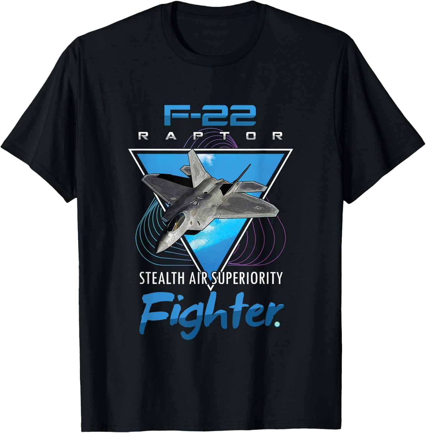 F-22 Raptor Stealth Fighter Jet Gifts T-Shirt - T-Shirt | Black