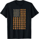 Cheeseburger Patriotic USA American Flag National Burger Day T-Shirt - T-Shirt | Black