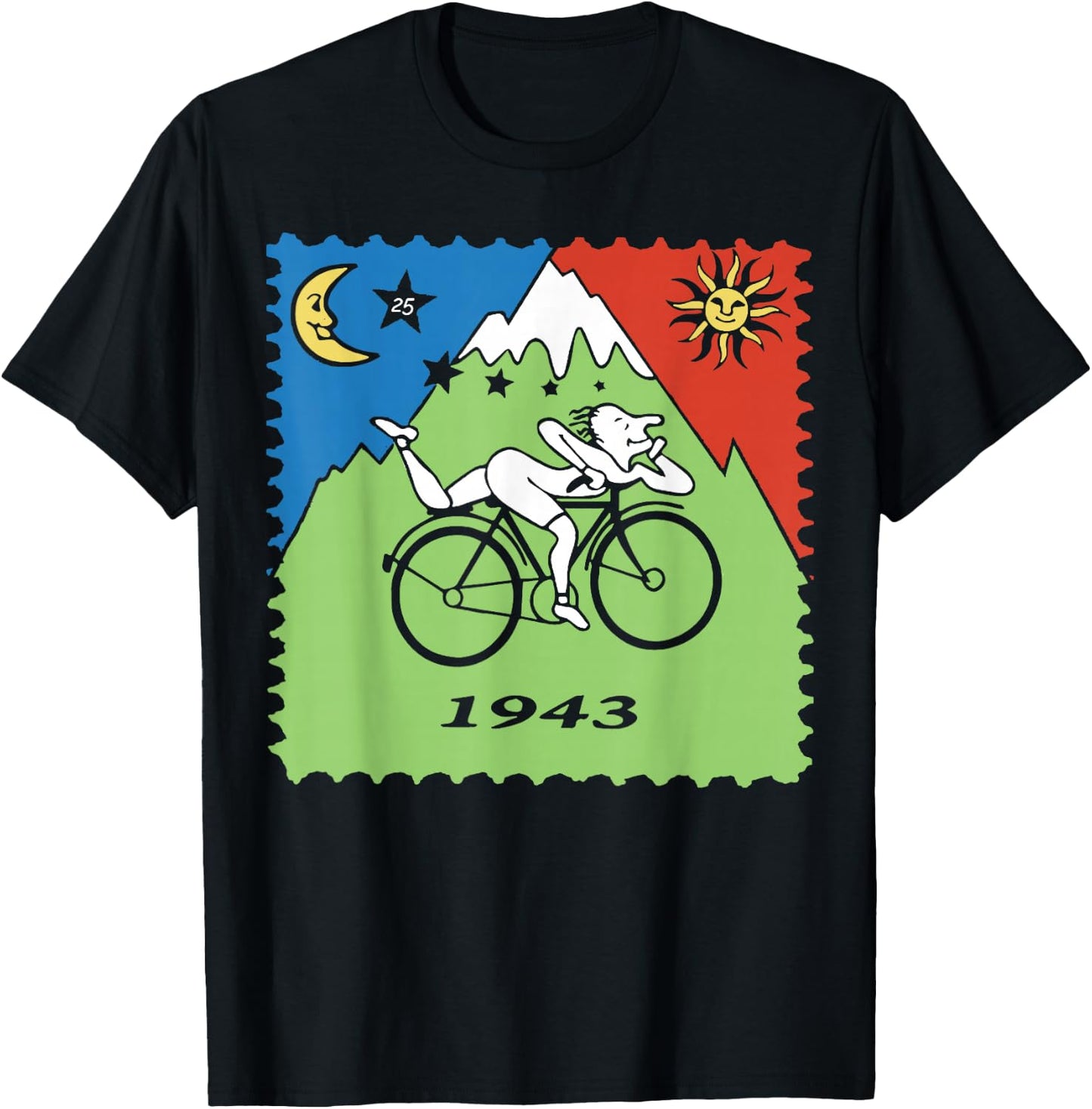 Bicycle Day 1943 LSD Acid Hofmann Trip T-Shirt - T-Shirt | Black