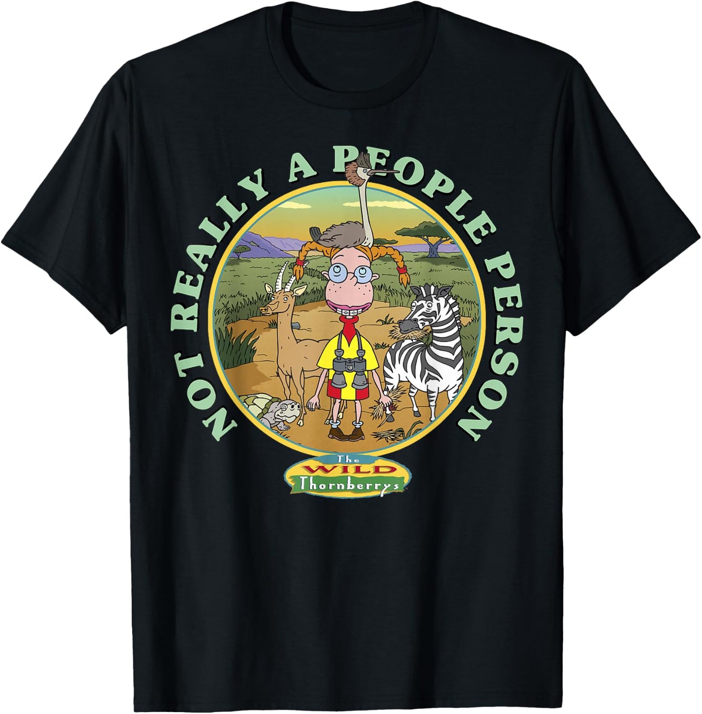 The Wild Thornberrys Eliza Not Really A People Person T-Shirt - T-Shirt | Black