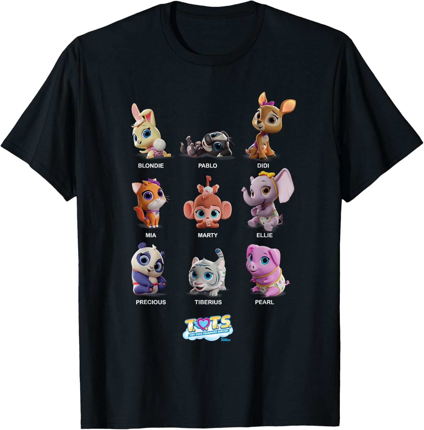Disney Junior T.O.T.S. Characters T-Shirt - T-Shirt | Black