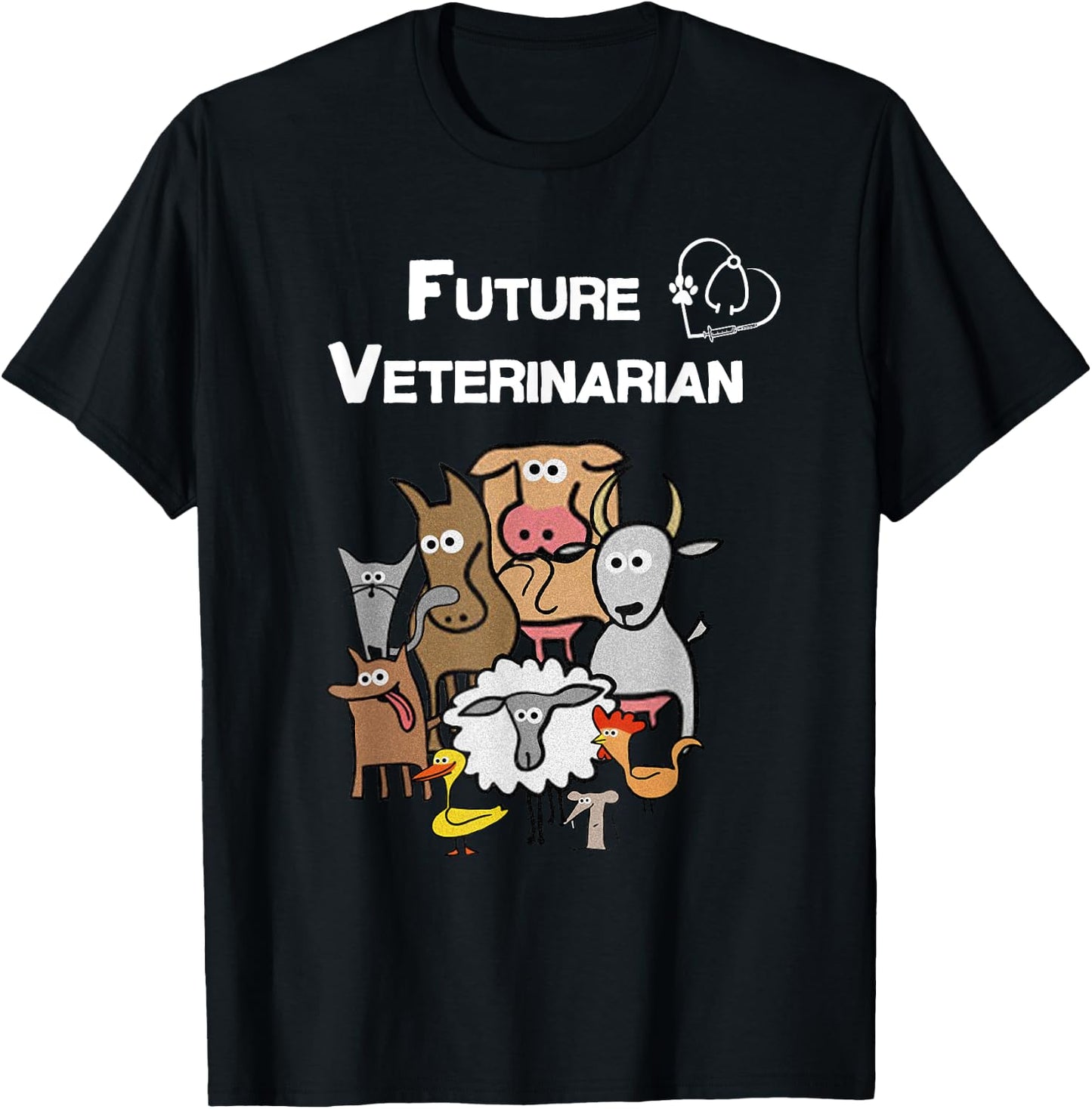 Future Veterinarian Vet Tech Student Shirt Kids T-Shirt - T-Shirt | Black