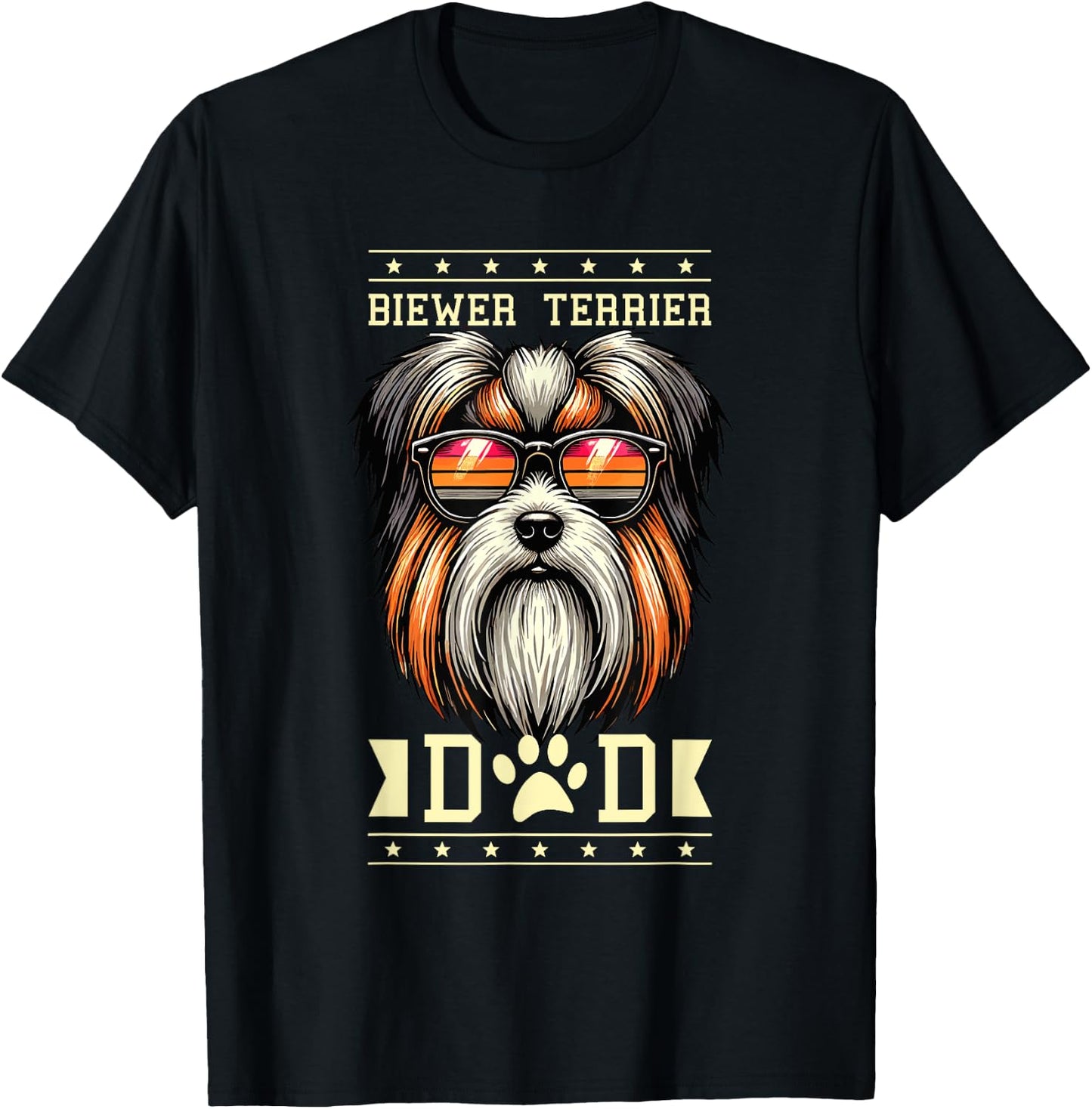 Biewer Terrier Dad T-Shirt - T-Shirt | Black