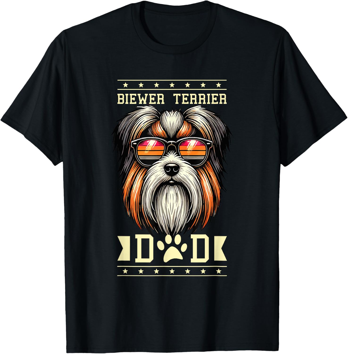 Biewer Terrier Dad T-Shirt - T-Shirt | Black