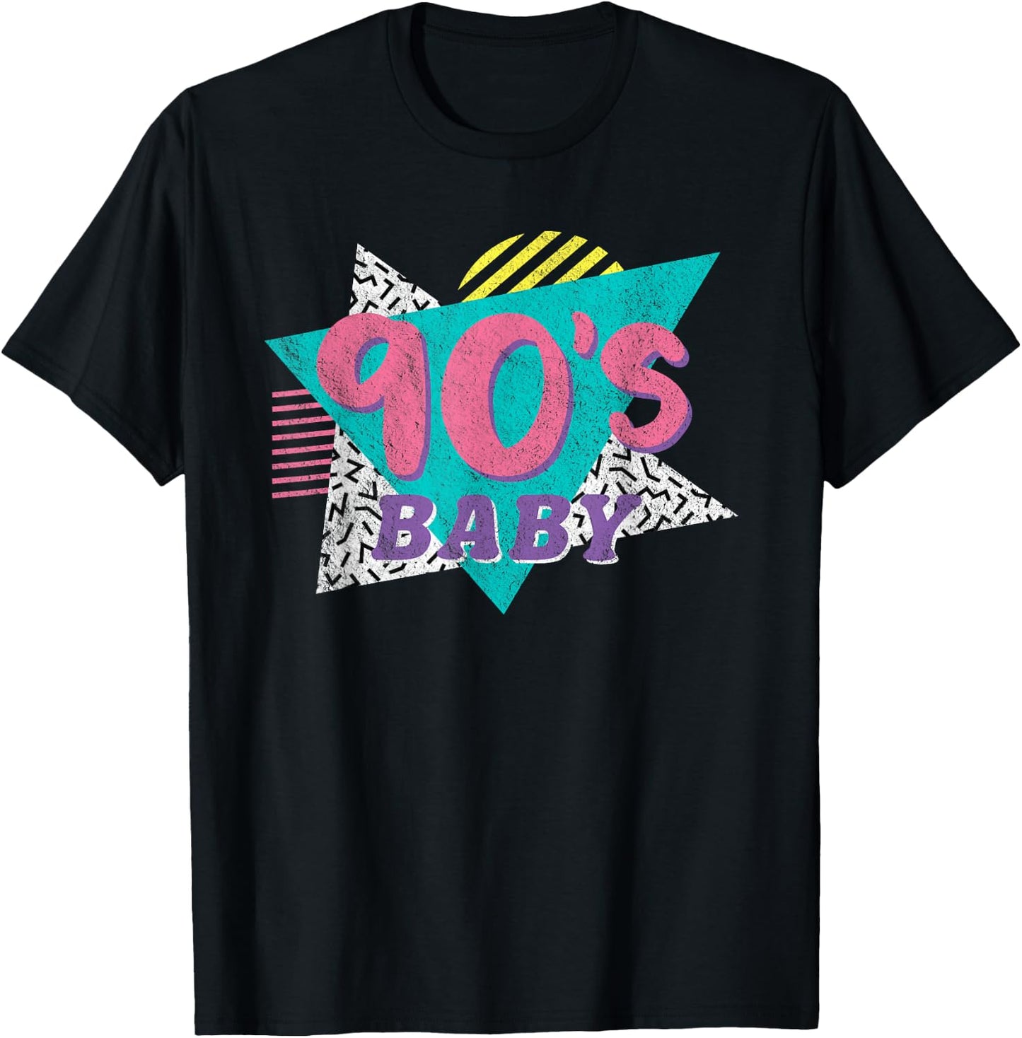 90's Baby Women's Or Girls Retro Vintage Gift Party Costume T-Shirt - T-Shirt | Black