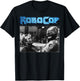 RoboCop And Clarence Boddicker Portrait Logo T-Shirt - T-Shirt | Black