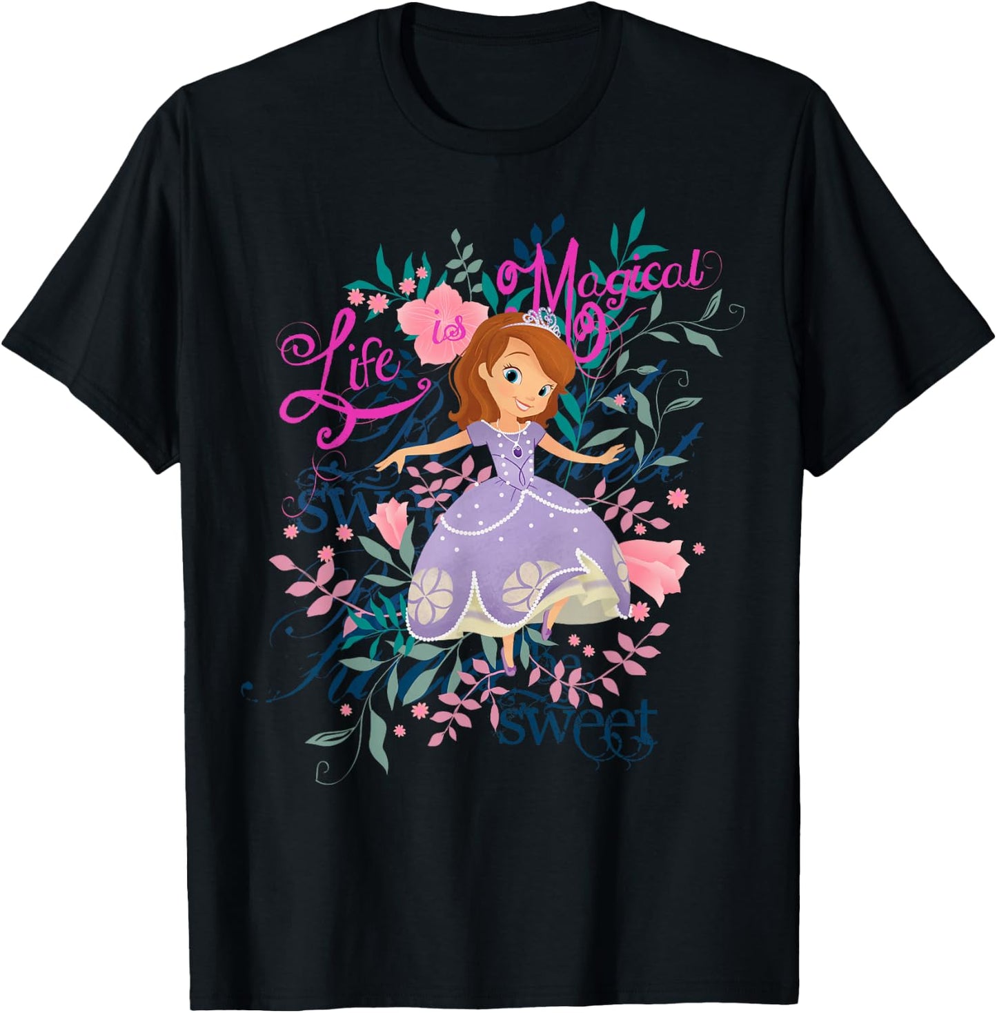Disney - Sofia the First Life Is Magical T-Shirt - T-Shirt | Black
