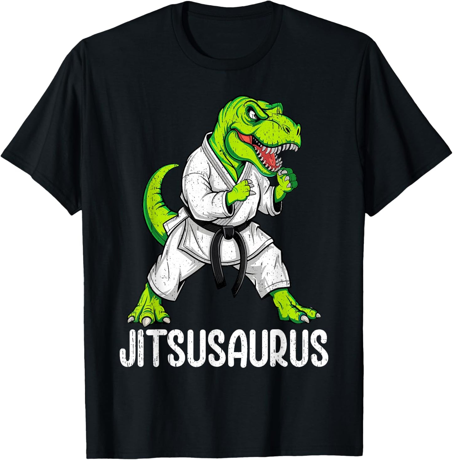 Jitsusaurus Jiu Jitsu Brazillian Ju Jitsu Bjj Men Boys Kids T-Shirt - T-Shirt | Black
